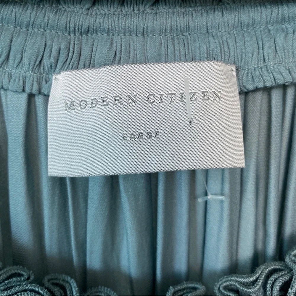 Modern Citizen Blue Gray Maxi Dress with Tie Straps - Picture 12 of 14